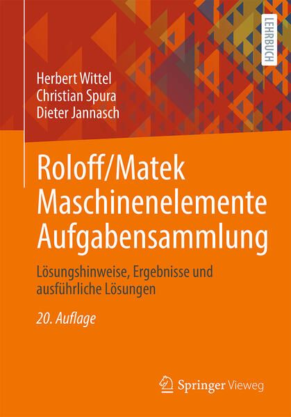 Produktbild: Roloff/Matek Maschinenelemente Aufgabensammlung