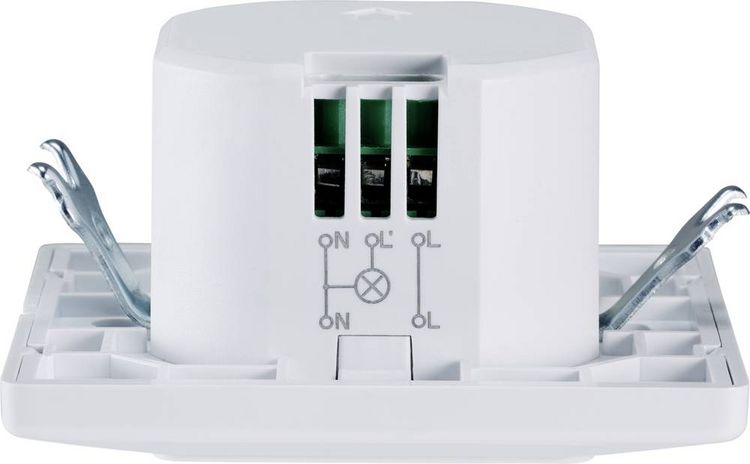 Produktbild: Renkforce RF-4216076 Unterputz HF-Bewegungsmelder 180&deg; Relais Wei&szlig; IP20