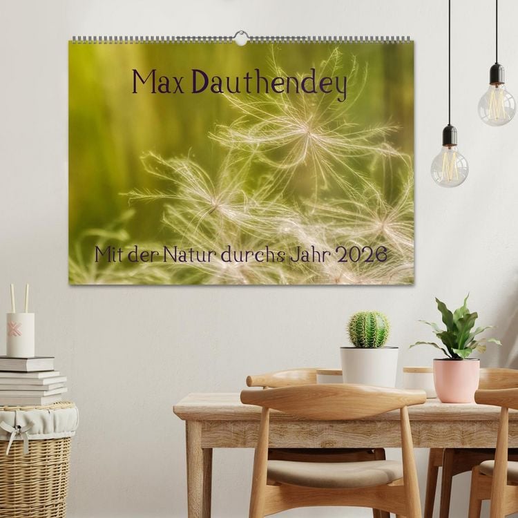 Produktbild: Max Dauthendey - Mit der Natur durchs Jahr (Wandkalender 2026 DIN A2 quer), CALVENDO Monatskalender