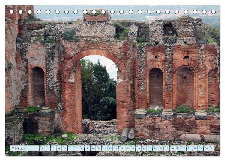 Produktbild: Taormina Siziliens Perle (Tischkalender 2027 DIN A5 quer), CALVENDO Monatskalender