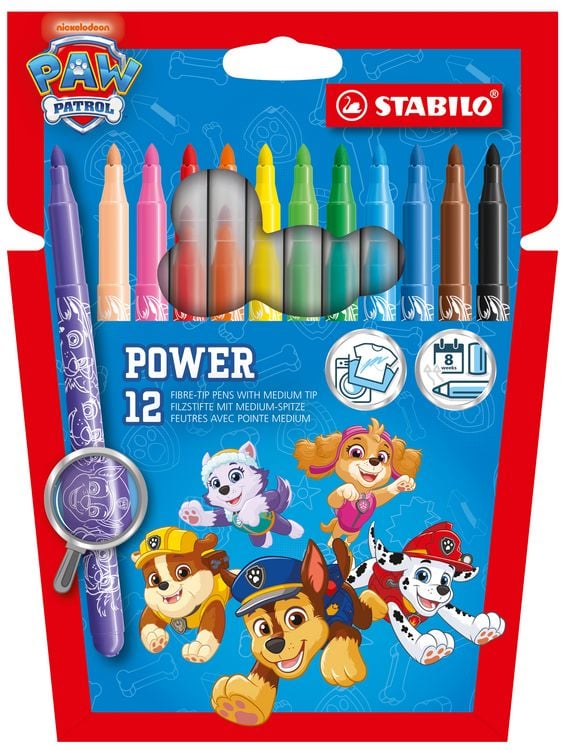 Produktbild: Fasermaler Power PawPatrol 12S