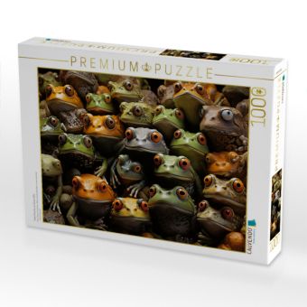 Produktbild: CALVENDO Puzzle Viele Fr&ouml;sche auf einem Bild | 1000 Teile Lege-Gr&ouml;&szlig;e 64x48cm Foto-Puzzle f&uuml;r gl&uuml;ckliche Stunden
