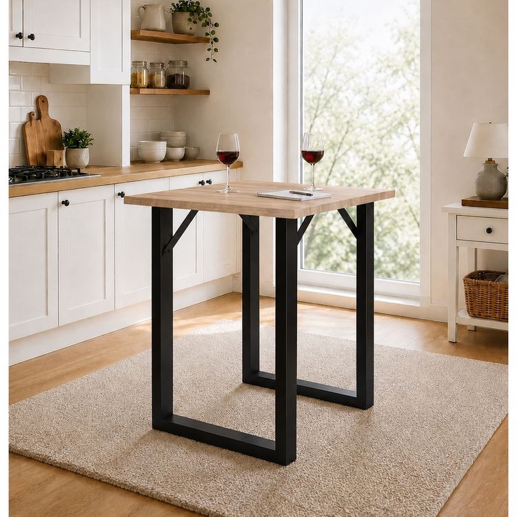 Holz Bartisch Stehtisch Tisch Tresen Xona 80x80 cm kaufen