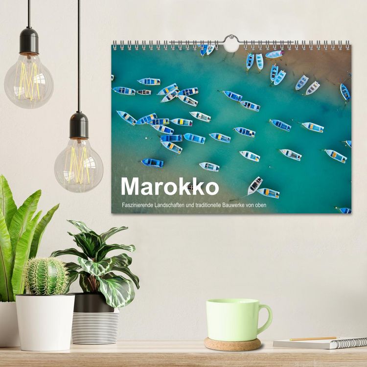 Produktbild: Marokko - Faszinierende Landschaften und traditionelle Bauwerke von oben (Wandkalender 2026 DIN A4 quer), CALVENDO Monatskalender