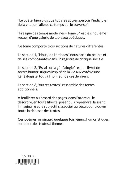Produktbild: Fresque des temps modernes