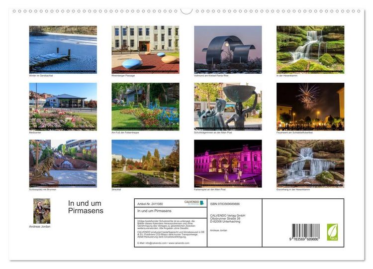 Produktbild: In und um Pirmasens (hochwertiger Premium Wandkalender 2027 DIN A2 quer), Kunstdruck in Hochglanz
