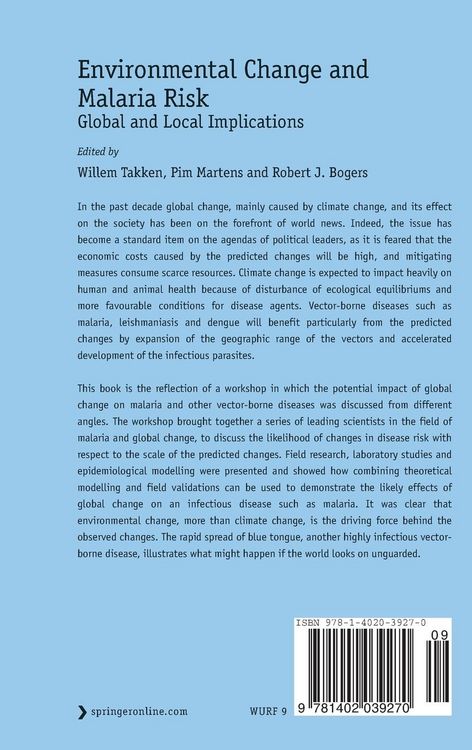 Produktbild: Environmental Change and Malaria Risk