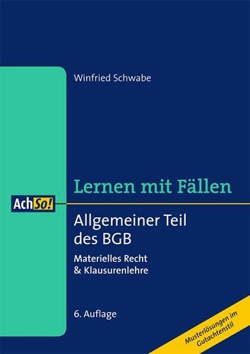 Produktbild: Allgemeiner Teil des BGB