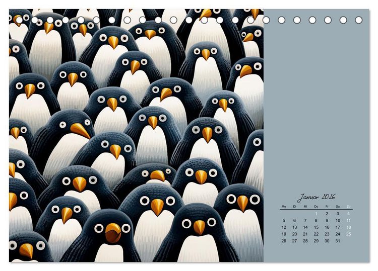 Produktbild: Tierisches Gewimmel (Tischkalender 2026 DIN A5 quer), CALVENDO Monatskalender