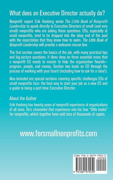 Produktbild: The Little Book of Nonprofit Leadership