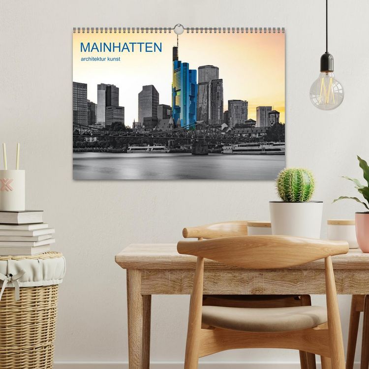 Produktbild: MAINHATTEN architektur kunst (Wandkalender 2026 DIN A3 quer), CALVENDO Monatskalender