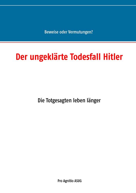 Produktbild: Der ungekl&auml;rte Todesfall Hitler