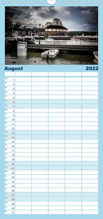 Produktbild: Familienplaner S&uuml;dwestk&uuml;ste Finnland (Wandkalender 2022 , 21 cm x 45 cm, hoch)