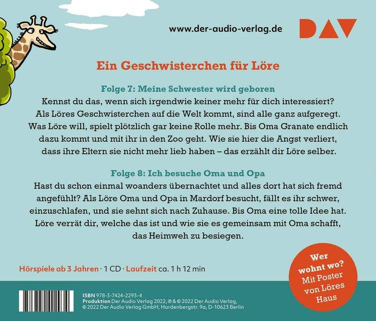 Produktbild: L&ouml;re & Luc &ndash; Unser lautes Leben (4). Folge 7: Meine Schwester wird geboren / Folge 8: Ich besuche Oma und Opa