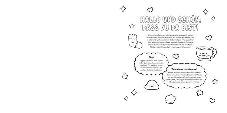 Produktbild: Fuzzy Friends &ndash; Cozy Ausmalbuch zum Entspannen und Tr&auml;umen