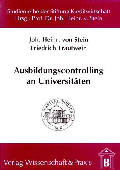 Produktbild: Ausbildungscontrolling an Universit&auml;ten.
