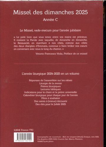 Produktbild: Missel des dimanches 2025 : lectures de l'ann&eacute;e C