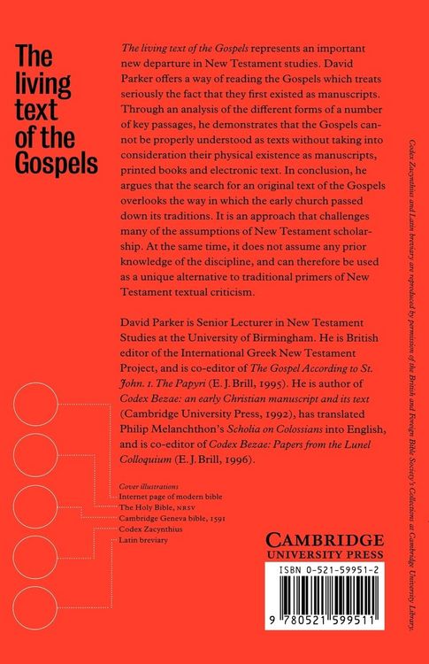 Produktbild: The Living Text of the Gospels