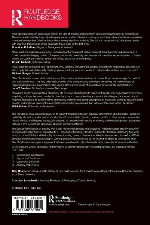 Produktbild: The Routledge Handbook of Anarchy and Anarchist Thought