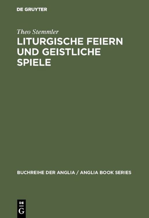 Produktbild: Liturgische Feiern und geistliche Spiele