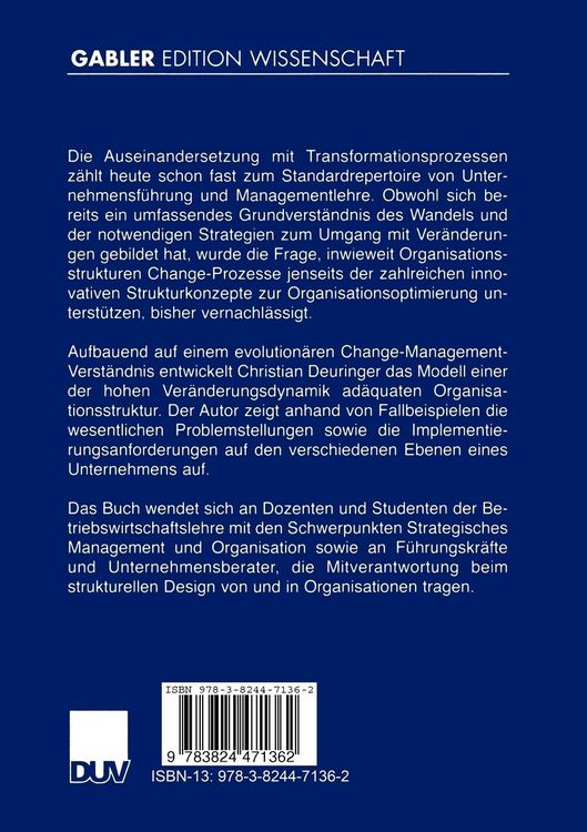 Produktbild: Organisation und Change Management