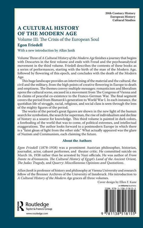 Produktbild: A Cultural History of the Modern Age