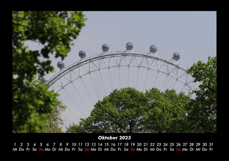 Produktbild: London 2025 Fotokalender DIN A3