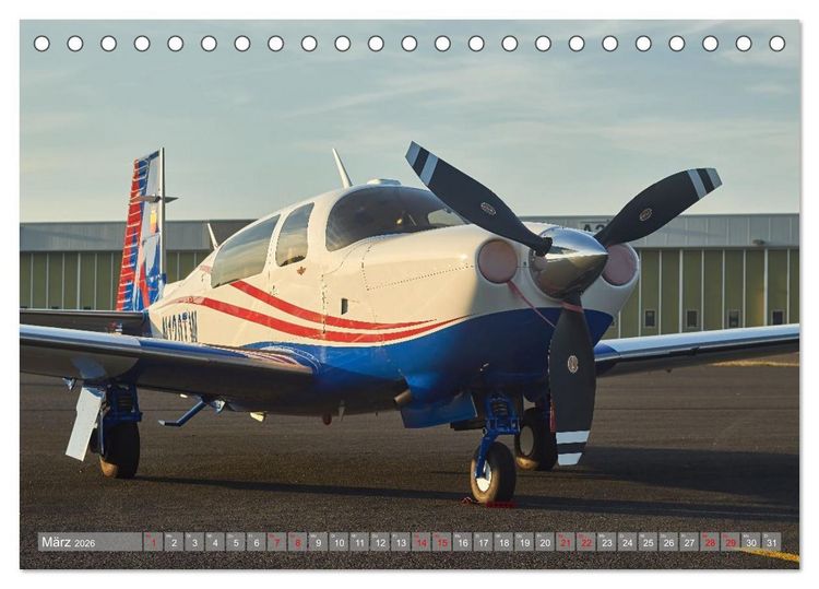 Produktbild: Flugzeuge und Hubschrauber im Portr&auml;t (Tischkalender 2026 DIN A5 quer), CALVENDO Monatskalender