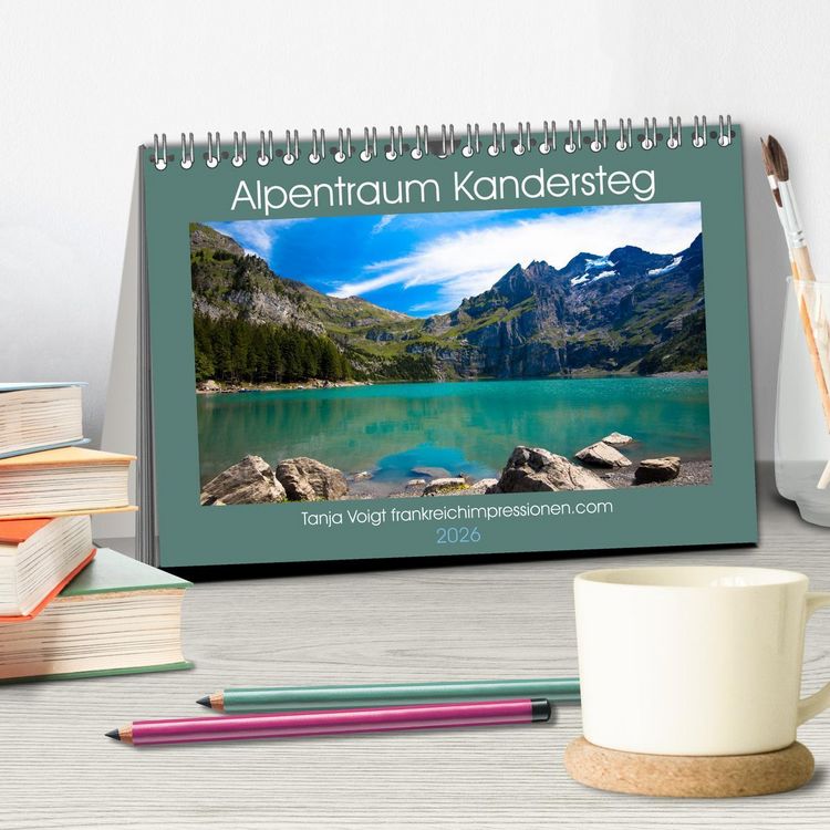 Produktbild: Alpentraum Kandersteg (Tischkalender 2026 DIN A5 quer), CALVENDO Monatskalender