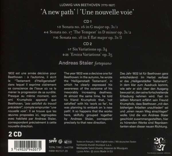 Produktbild: Beethoven: Ein neuer Weg. Piano sonatas Op. 31,Va