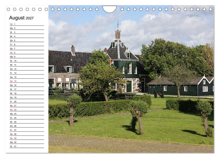 Produktbild: Holl&auml;ndische Architektur Geburtstagskalender (Wandkalender 2027 DIN A4 quer), CALVENDO Monatskalender