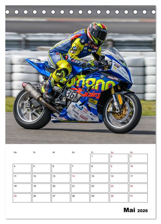 Produktbild: SuperBikes (Tischkalender 2026 DIN A5 hoch), CALVENDO Monatskalender
