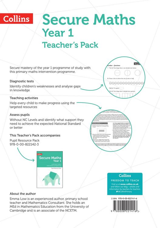 Produktbild: Secure Year 1 Maths Teacher's Pack