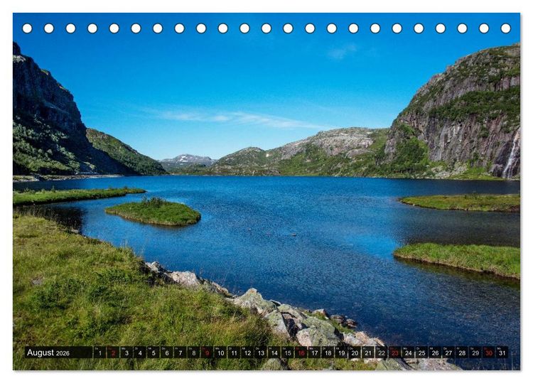 Produktbild: Eindrucksvolle Landschaften (Tischkalender 2026 DIN A5 quer), CALVENDO Monatskalender