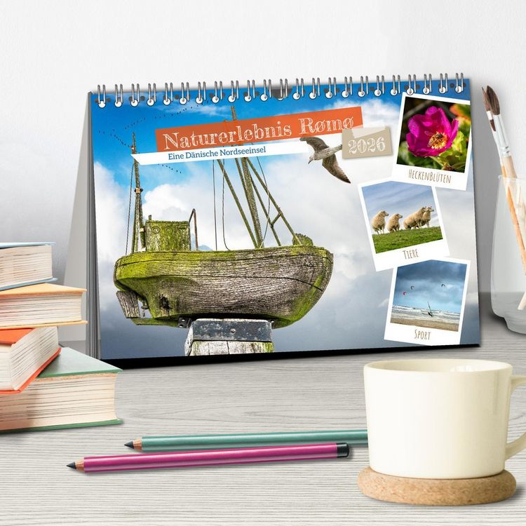 Produktbild: Naturerlebnis R&oslash;m&oslash; (Tischkalender 2026 DIN A5 quer), CALVENDO Monatskalender