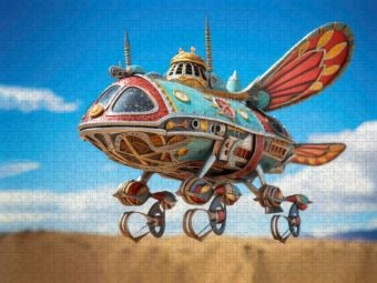 Produktbild: CALVENDO Puzzle Luftschiff-Fantasie | 2000 Teile Lege-Gr&ouml;&szlig;e 90x67cm Foto-Puzzle f&uuml;r gl&uuml;ckliche Stunden