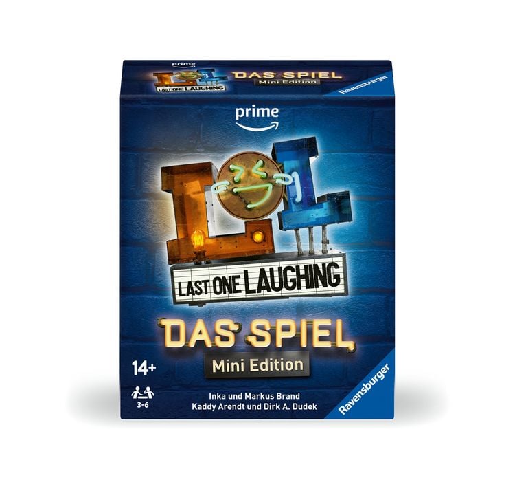 Produktbild: Last One Laughing - Das Spiel - Mini Edition - Kartenspiel ab 14 Jahre