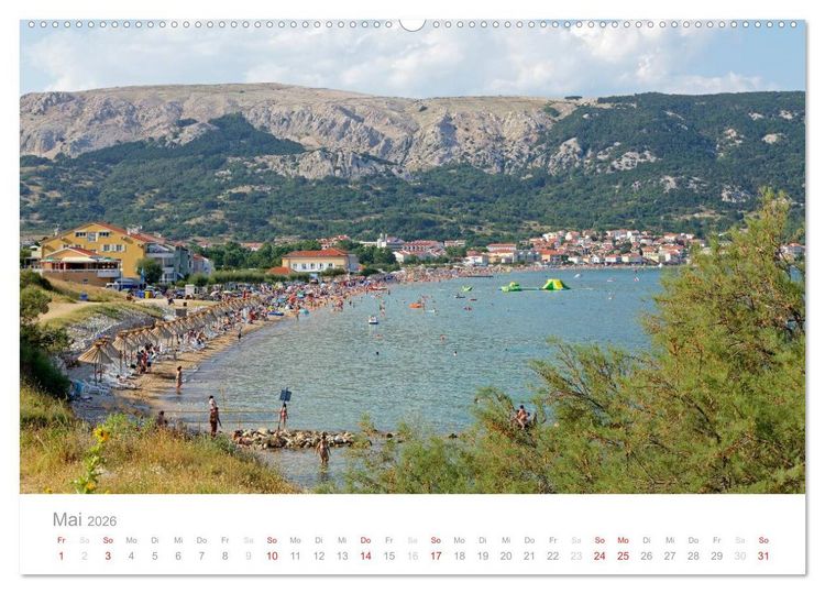 Produktbild: Kroatische Adriak&uuml;ste (hochwertiger Premium Wandkalender 2026 DIN A2 quer), Kunstdruck in Hochglanz