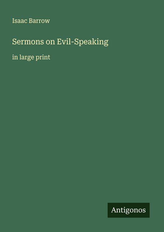 Produktbild: Sermons on Evil-Speaking