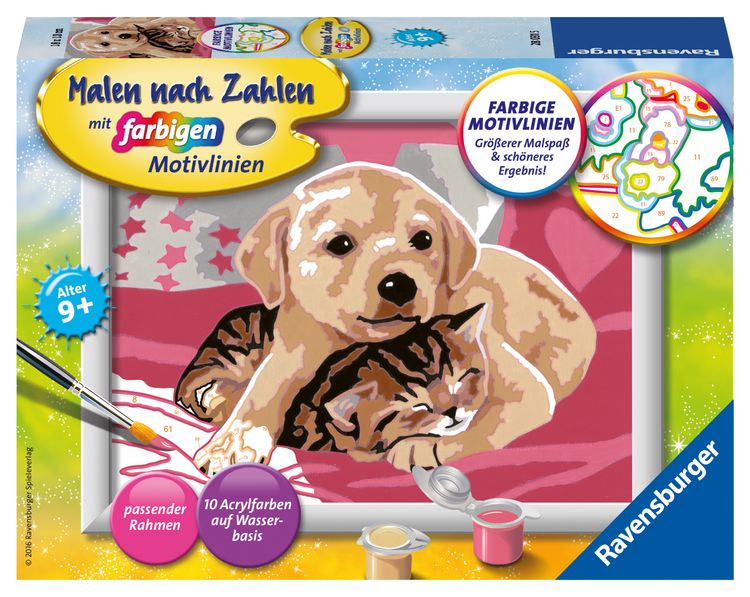 Produktbild: Ravensburger Malen nach Zahlen, Beste Freunde