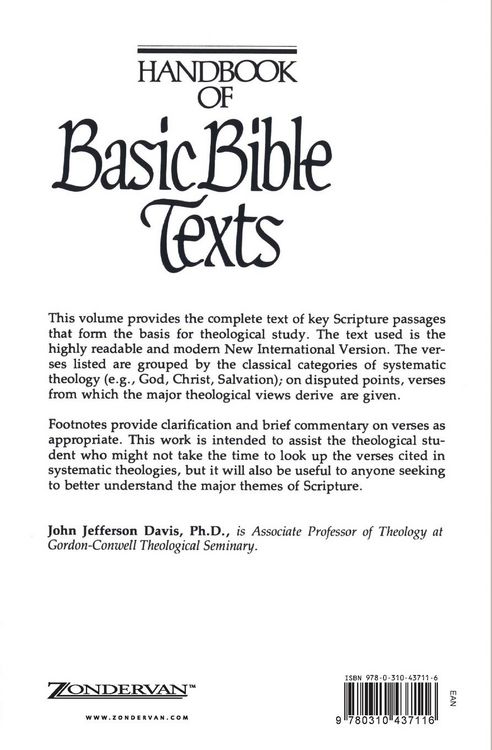 Produktbild: An Handbook of Basic Bible Texts