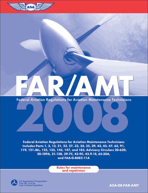 Produktbild: FAR/AMT: Federal Aviation Regulations for Aviation Maintenance Technicians