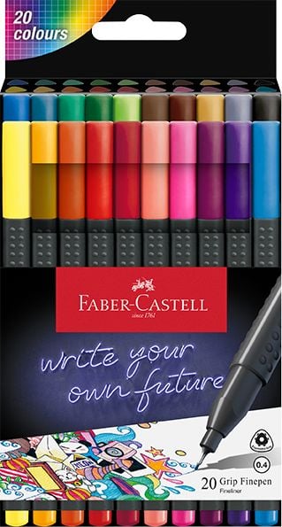 Produktbild: Faber-Castell Finepen Grip 0.4 20er Etui
