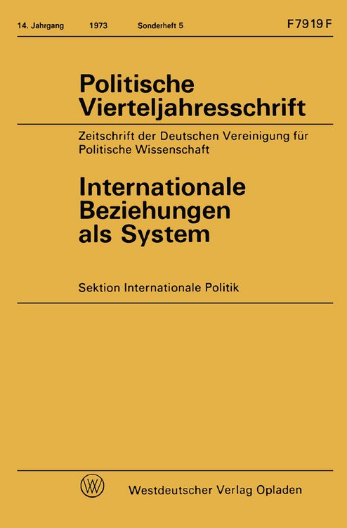 Produktbild: Internationale Beziehungen als System