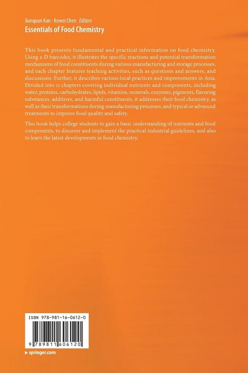 Produktbild: Essentials of Food Chemistry