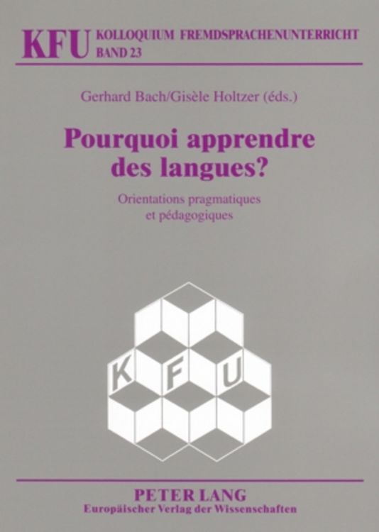 Produktbild: Pourquoi apprendre des langues ?