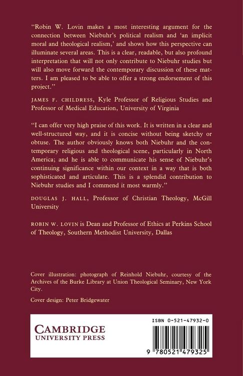 Produktbild: Reinhold Niebuhr and Christian Realism