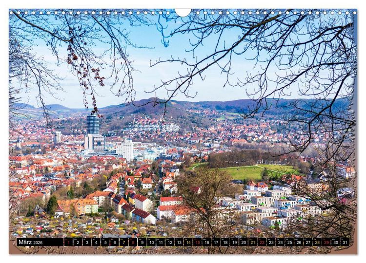 Produktbild: Jena attraktiv (Wandkalender 2026 DIN A3 quer), CALVENDO Monatskalender