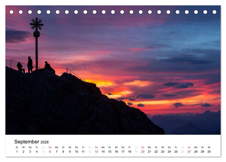 Produktbild: Zugspitz-Impressionen (Tischkalender 2026 DIN A5 quer), CALVENDO Monatskalender