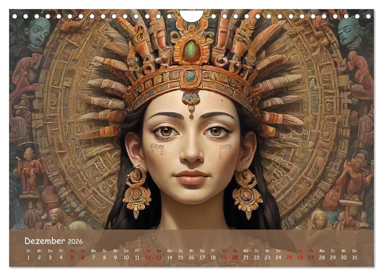 Produktbild: Faszination Maya: Einblicke in eine versunkene Welt (Wandkalender 2026 DIN A4 quer), CALVENDO Monatskalender